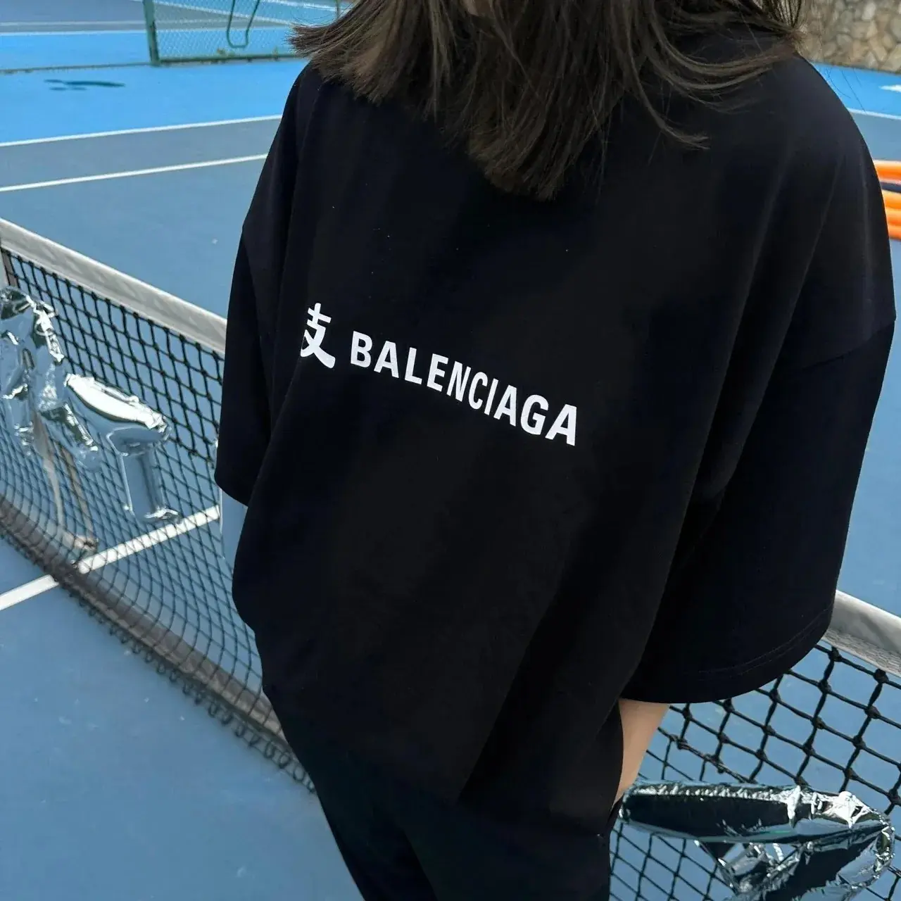巴黎 BLC x 支付寶 25SS 聯名限量款 雙面字母logo 短袖T恤