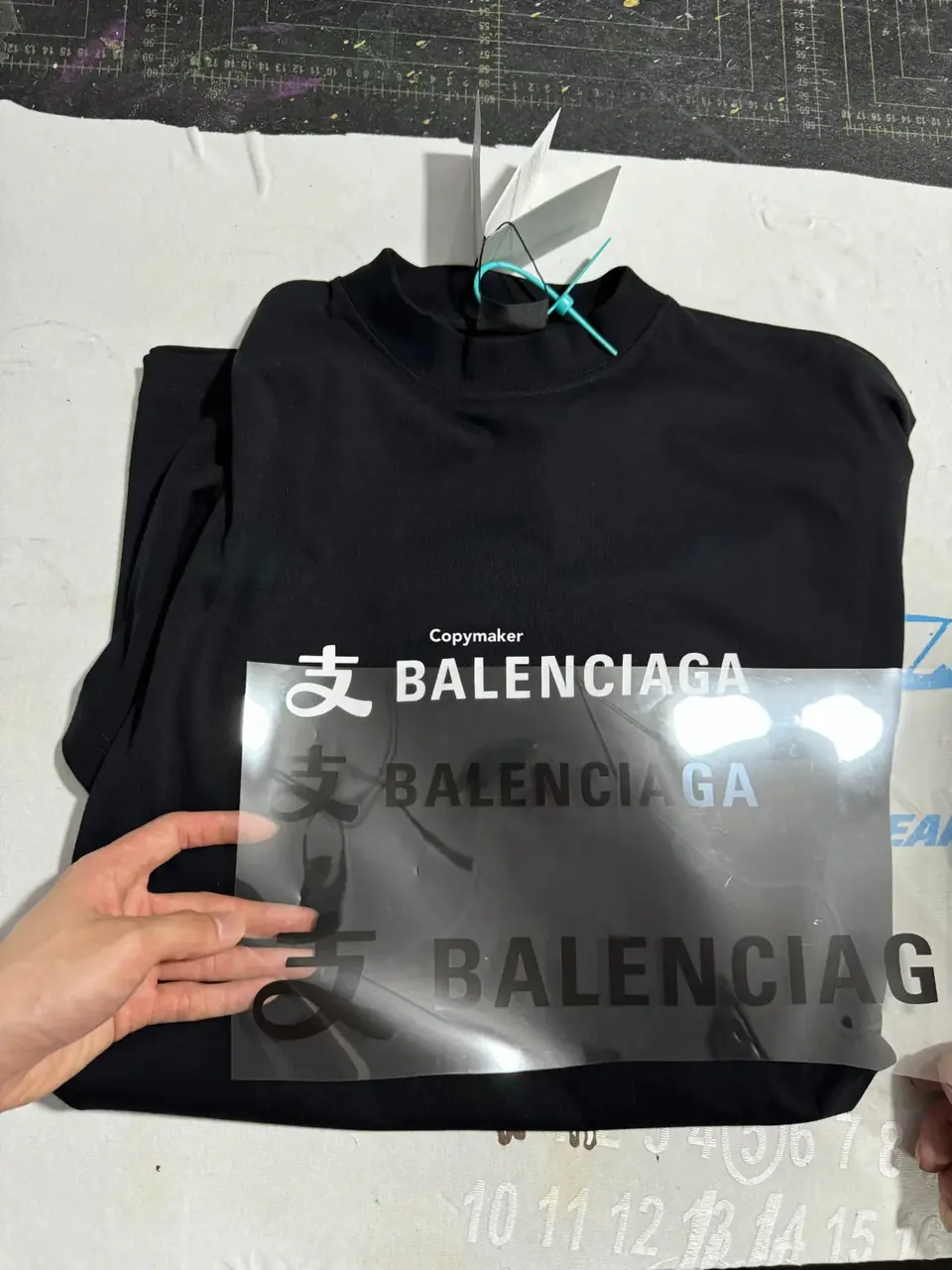 巴黎 BLC x 支付寶 25SS 聯名限量款 雙面字母logo 短袖T恤