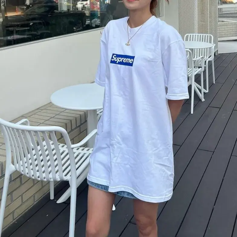 【現貨】Sup 23FW 首爾開業限定 box logo boxlogo bogo 背後花卉 圓領短袖T恤