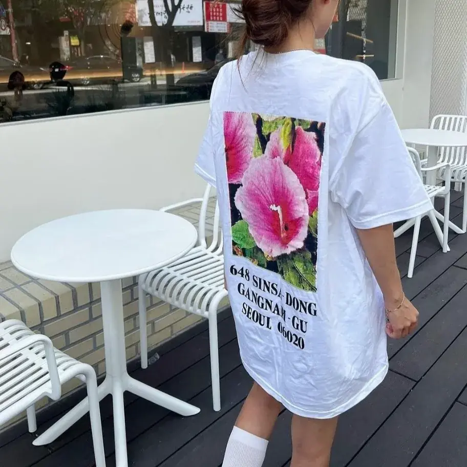 【現貨】Sup 23FW 首爾開業限定 box logo boxlogo bogo 背後花卉 圓領短袖T恤