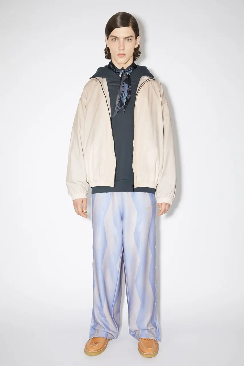 【現貨】Acne Studios 23FW Logo Zipper Jacket 水洗做舊復古 拉鍊外套夾克風衣衝鋒衣