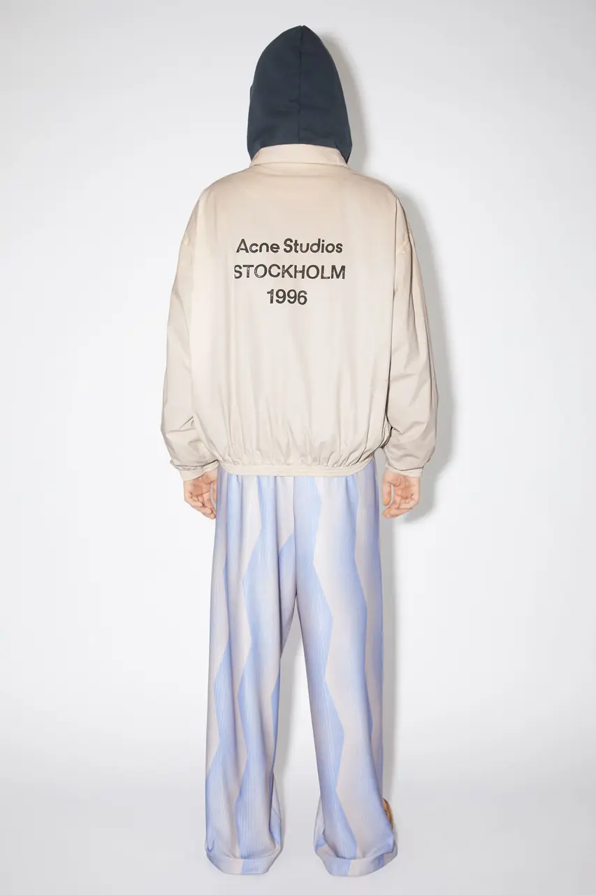 【現貨】Acne Studios 23FW Logo Zipper Jacket 水洗做舊復古 拉鍊外套夾克風衣衝鋒衣