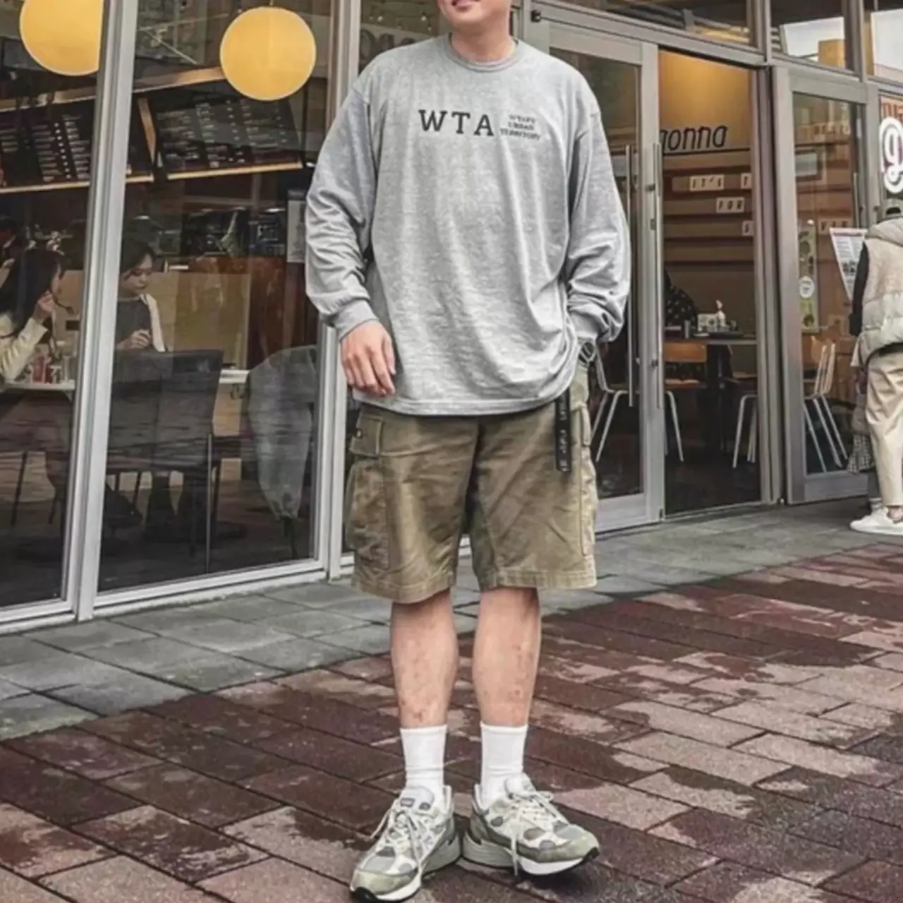 WTAPS 23AW DESIGN 01 LS COTTON COLLEGE 印花字母 長袖T恤