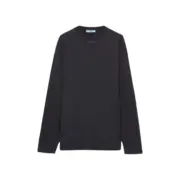 【現貨】PRA 24FW Ripped-Triangle 三角標貼布 簡約素色 長袖T恤打底衫
