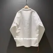 22SS BEAMS JAPAN Loose Stretch L/S TEE 日本製 紅繩 素色 重磅 長袖 T恤：圖片 9