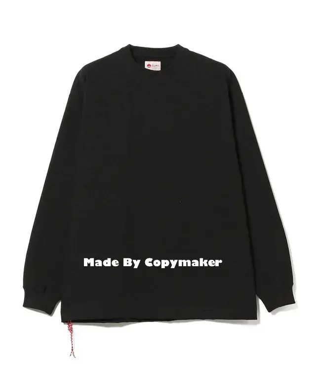 22SS BEAMS JAPAN Loose Stretch L/S TEE 日本製 紅繩 素色 重磅 長袖 T恤