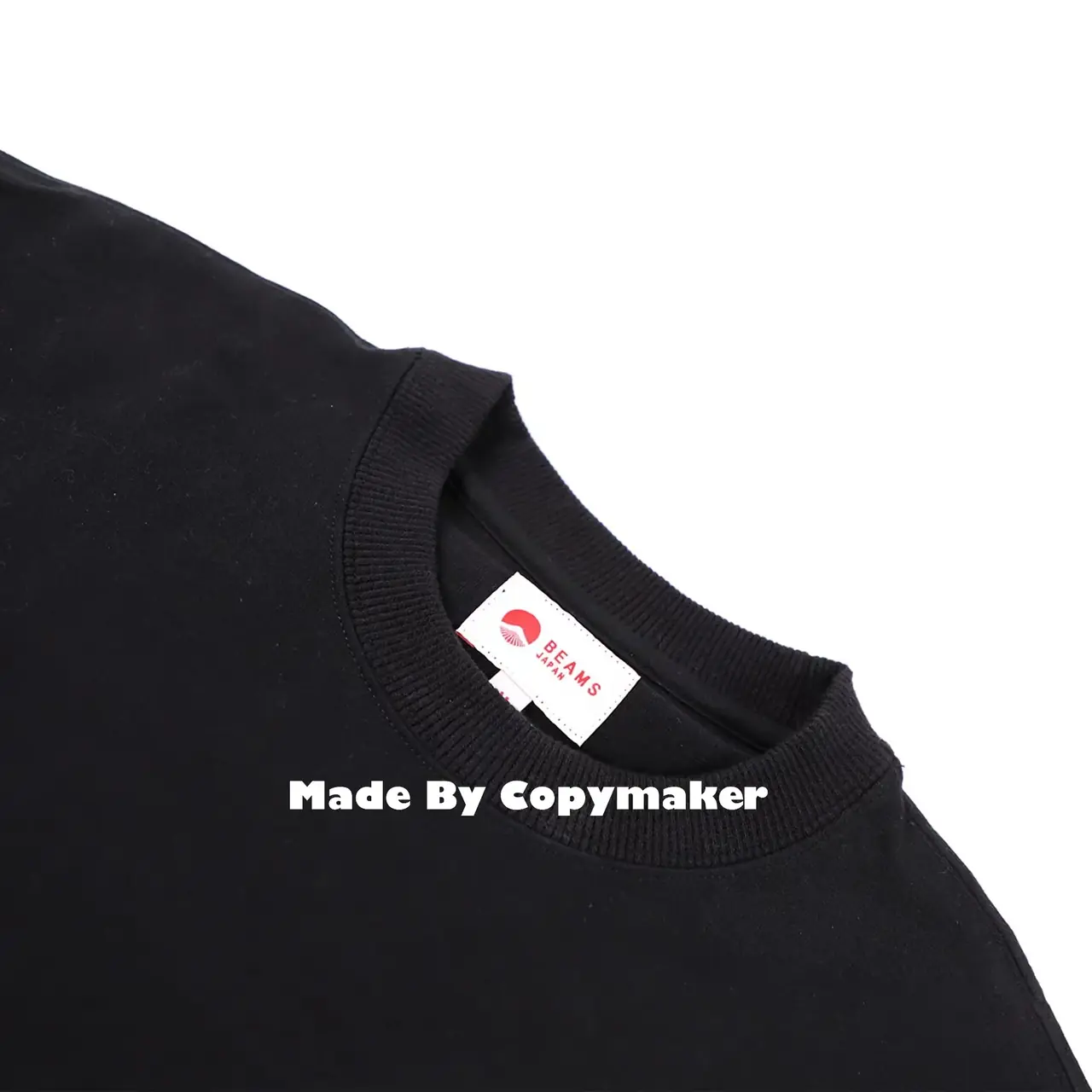 22SS BEAMS JAPAN Loose Stretch L/S TEE 日本製 紅繩 素色 重磅 長袖 T恤