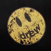 DREW HOUSE Mascot Faded Black 做舊 開裂 水洗黑 笑臉 短袖 T恤：圖片 6