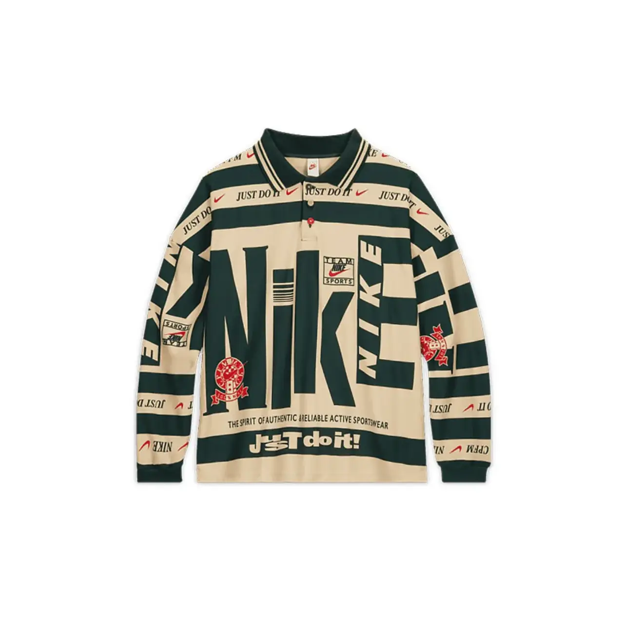 N1ke x CPFM 聯名Go Flea系列 Long-Sleeved Polo Logo 撞色 長袖 Polo衫