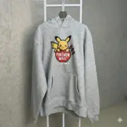【預售】Human Made x POKEMON MADE 25FW 聯名 皮卡丘印花 寶可夢 連帽衛衣帽T帽衫：圖片 3