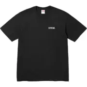 【預售】Sup FW25 WEEK17 Dash Snow Tee 正面小logo後背人物圖像短袖T恤 黑/白：圖片 2