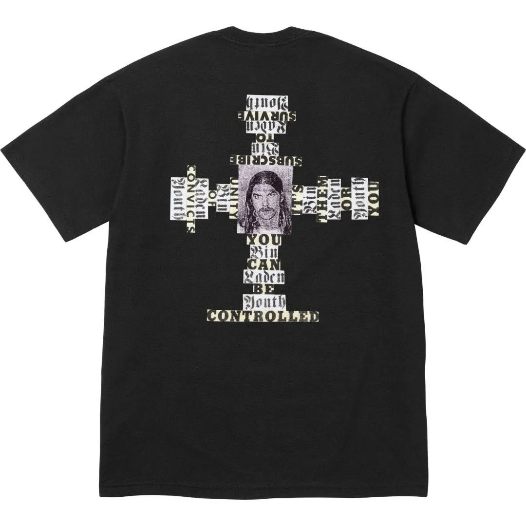 【預售】Sup FW25 WEEK17 Dash Snow Tee 正面小logo後背人物圖像短袖T恤 黑/白
