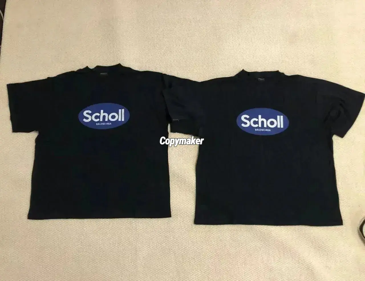 【預售】巴黎 BLC x Scholl 聯名 25SS 藍色印花logo 簡約短袖T恤 周杰倫著用