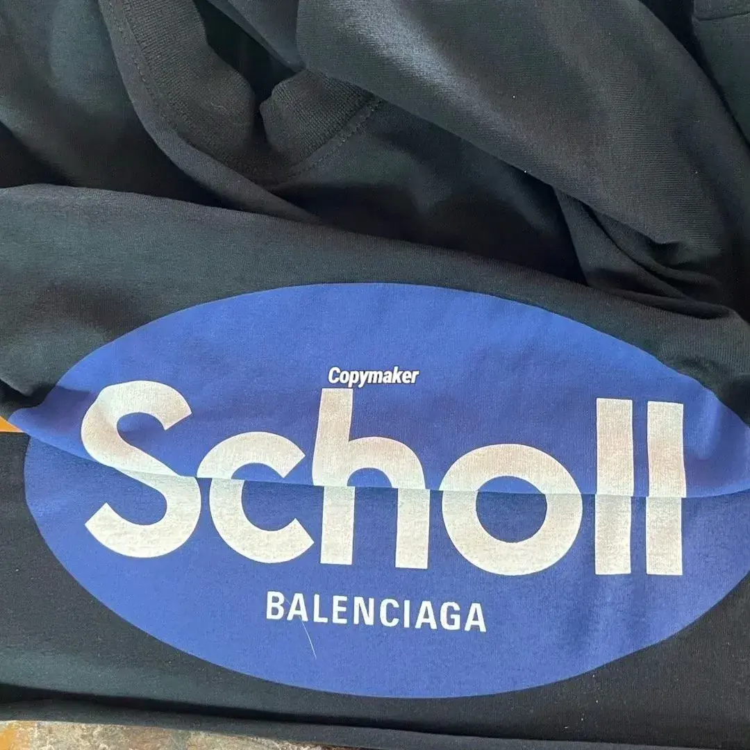 【預售】巴黎 BLC x Scholl 聯名 25SS 藍色印花logo 簡約短袖T恤 周杰倫著用