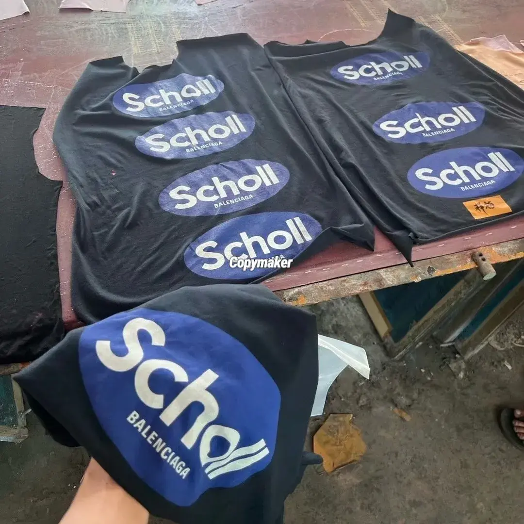 【預售】巴黎 BLC x Scholl 聯名 25SS 藍色印花logo 簡約短袖T恤 周杰倫著用