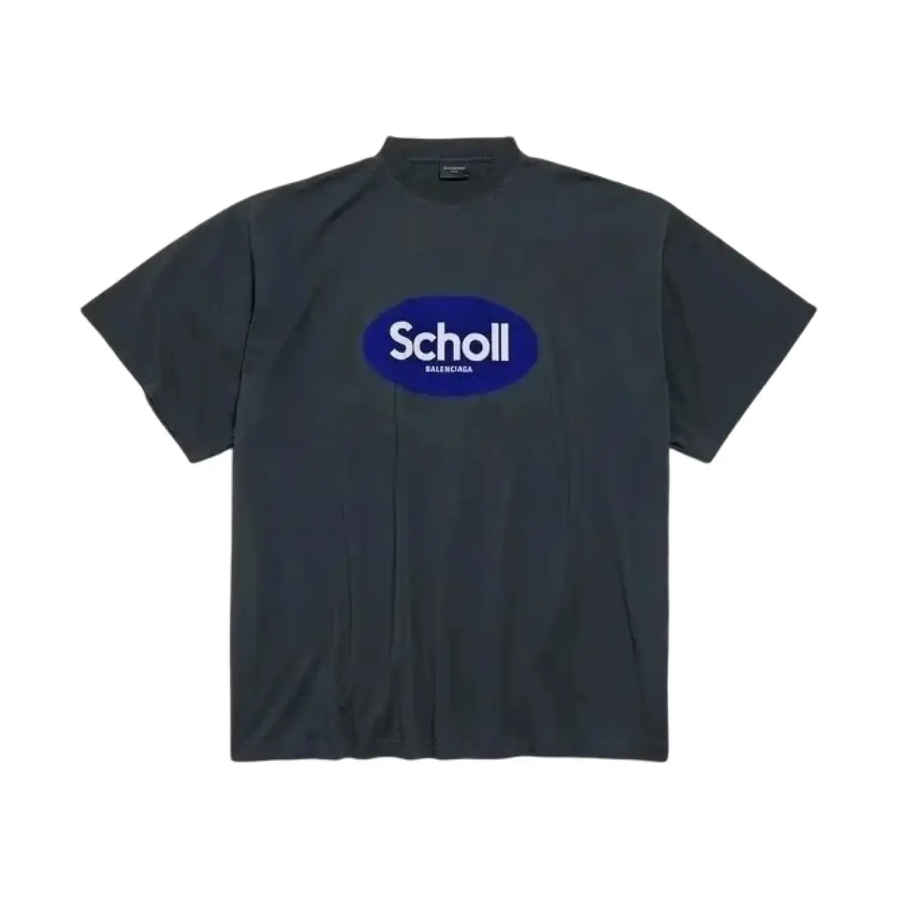 gallery_01 【預售】巴黎 BLC x Scholl 聯名 25SS 藍色印花logo 簡約短袖T恤 周杰倫著用:圖片 1