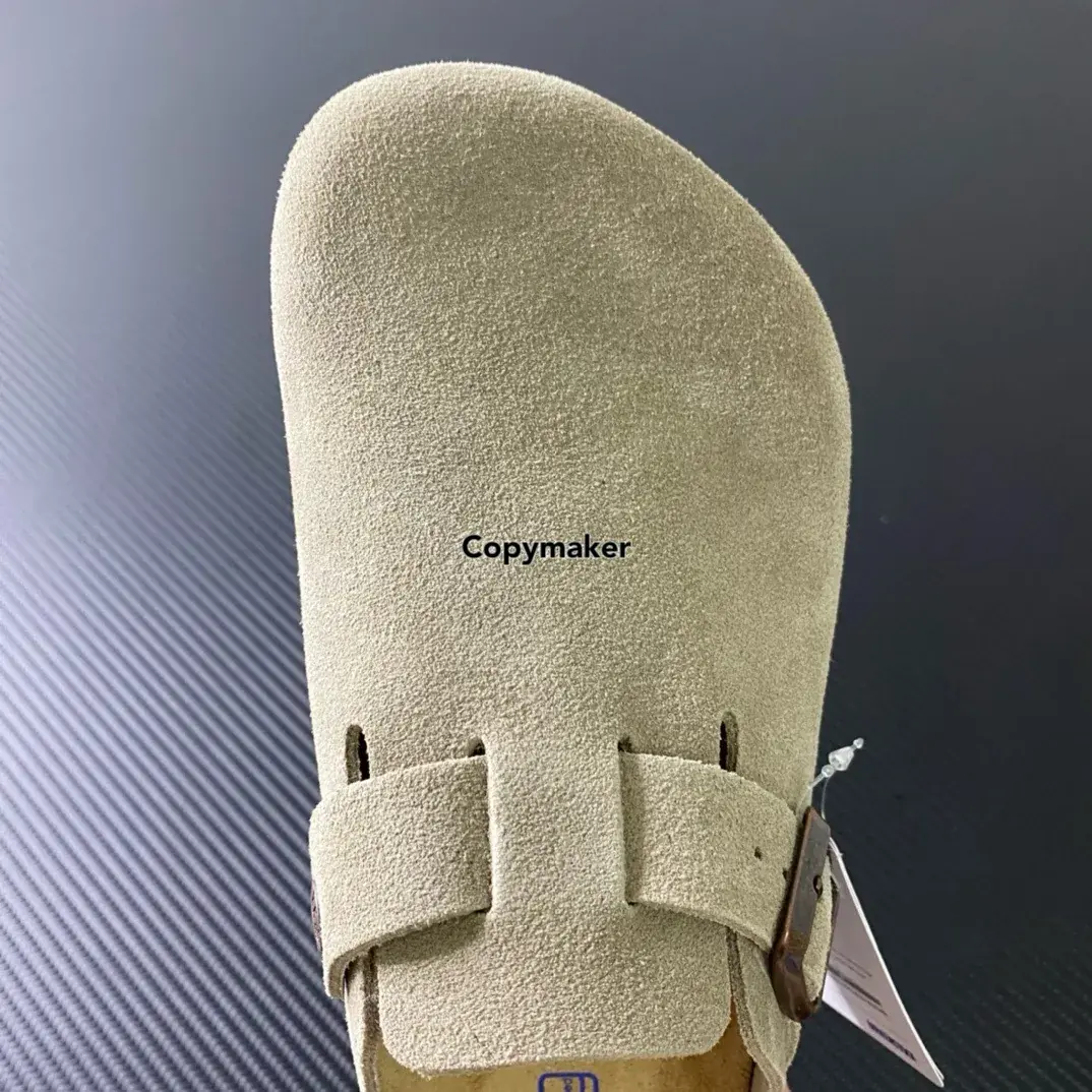 【預售】Birkenstock Boston 麂皮反毛皮 包頭鞋穆勒鞋懶人鞋休閒鞋拖鞋半拖 勃肯 灰褐色