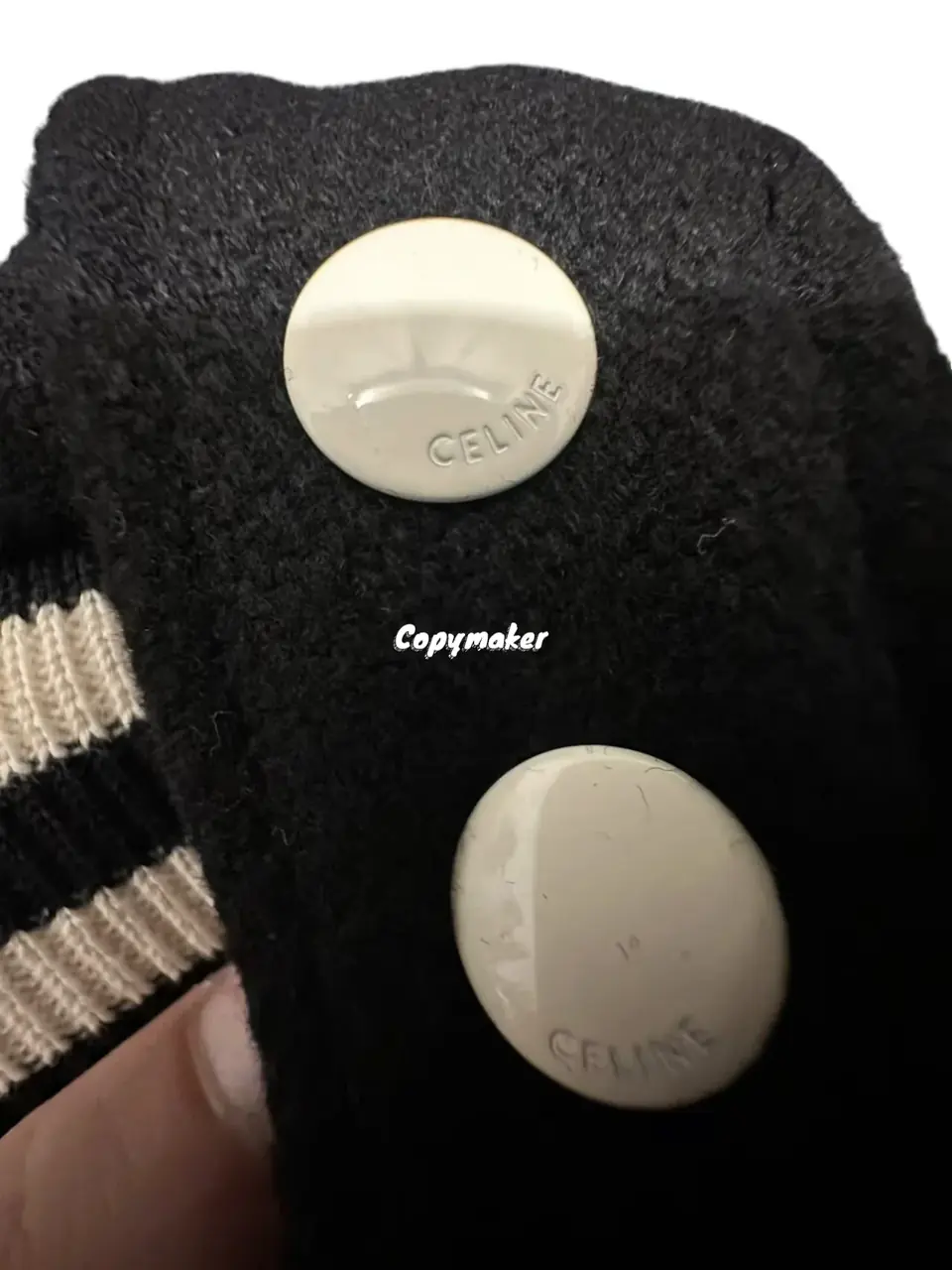 【現貨】CELIN 24SS 大C刺繡logo 背後字母刺繡 棒球外套夾克 羊毛混紡