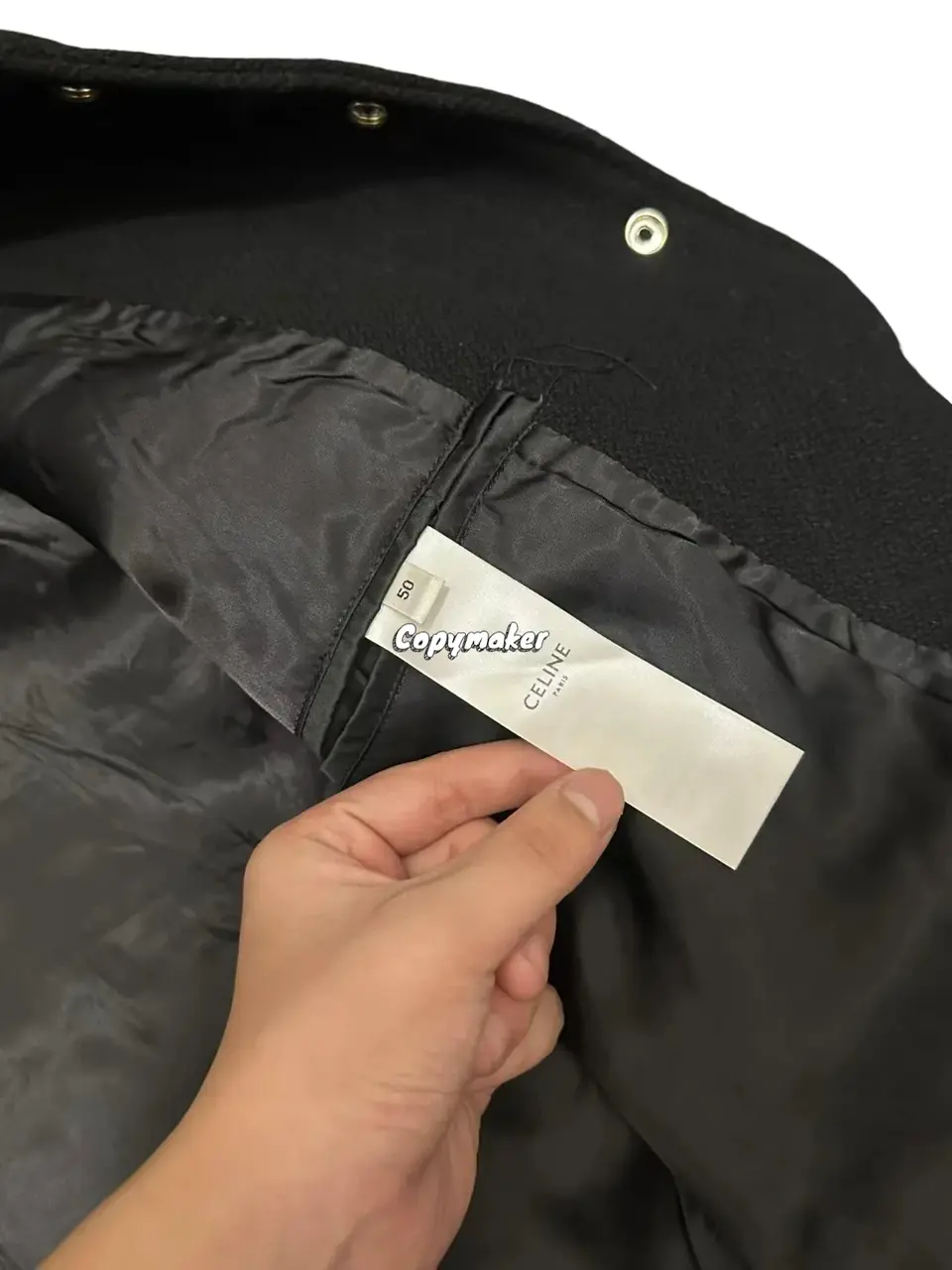 【現貨】CELIN 24SS 大C刺繡logo 背後字母刺繡 棒球外套夾克 羊毛混紡