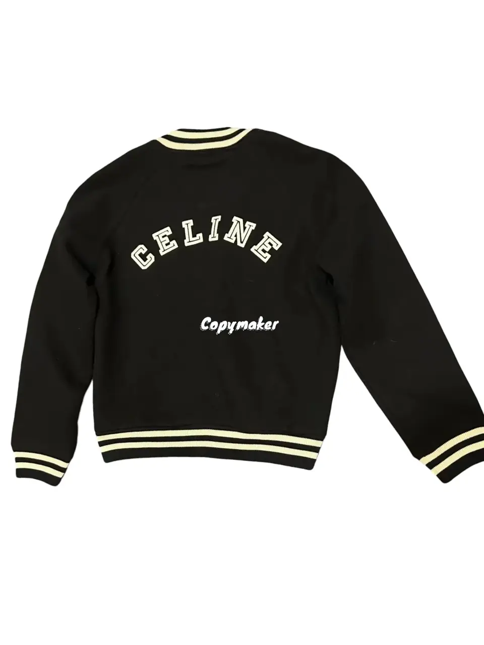 【現貨】CELIN 24SS 大C刺繡logo 背後字母刺繡 棒球外套夾克 羊毛混紡