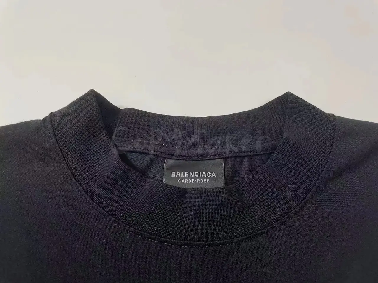 巴黎 BLC 23SS Care Label logo-print T-shirt 成分標 背後logo 短袖T恤