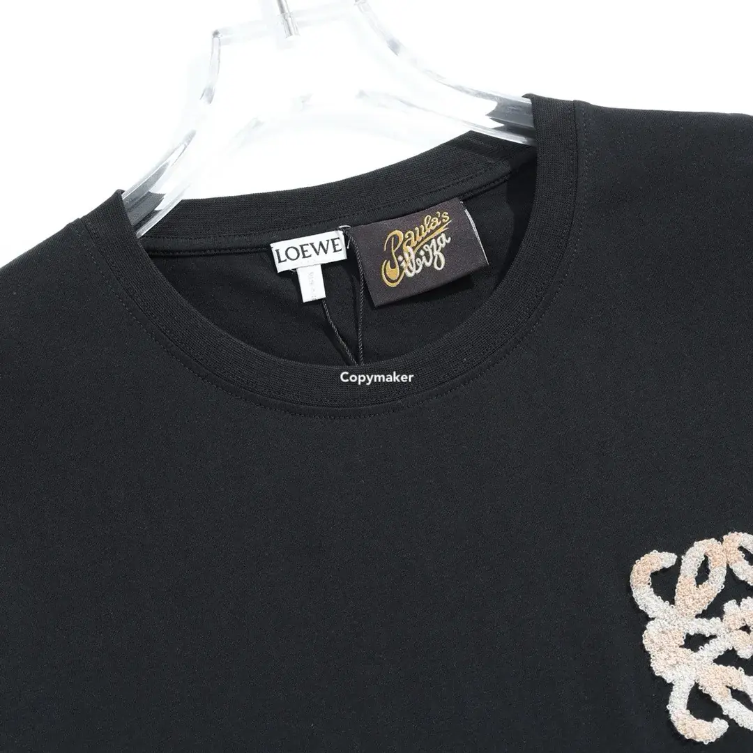 LOWE 24SS Anagram T-shirt 經典幾何logo毛巾刺繡印花 短袖T恤