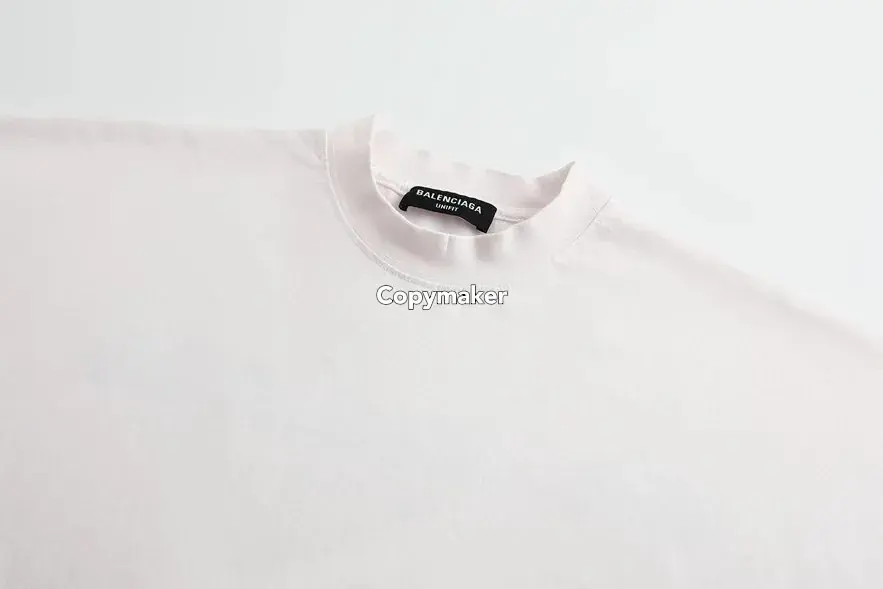 巴黎 BLC 22FW 字母logo刪除線 素色簡約 短袖T恤