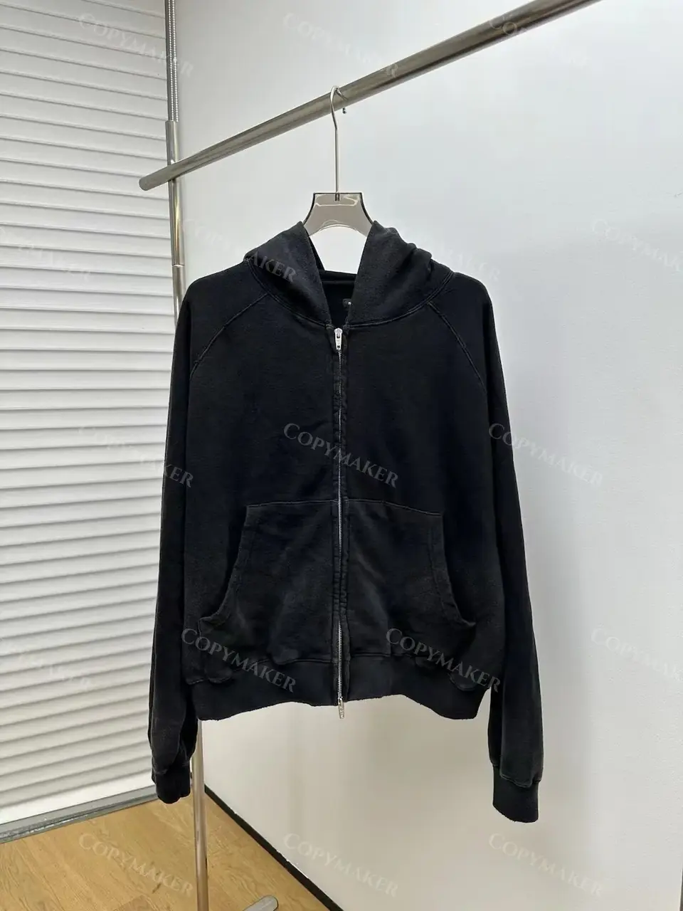 FARFROMWHAT 23SS 素色水洗做舊 連帽外套連帽衛衣夾克 Far Archive