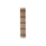 BR The Classic Check Cashmere Sacrf 經典格紋 純羊絨 圍巾披肩 卡其色：圖片 3