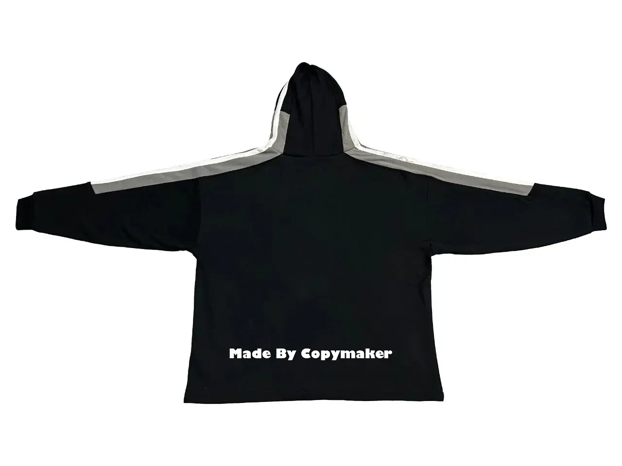 巴黎 BLC 22FW Sporty 刺繡Logo 雙鉤 拼接做舊 帽T 連帽衛衣