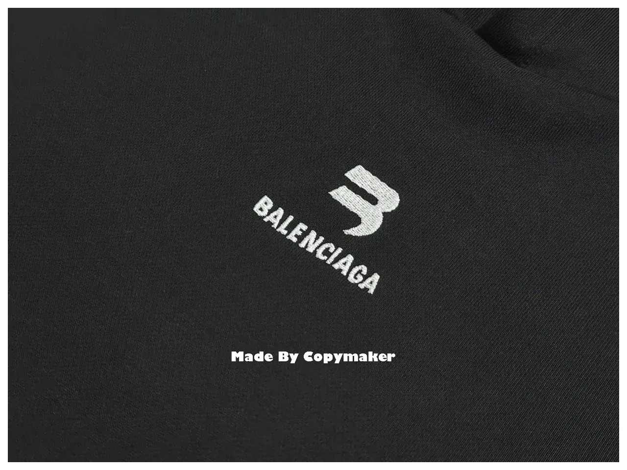 巴黎 BLC 22FW Sporty 刺繡Logo 雙鉤 拼接做舊 帽T 連帽衛衣
