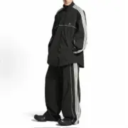 【預售】巴黎 BLC 25FW Tracksuit Loop 循環刺繡 單環 雙頭拉鍊衝鋒衣夾克外套風衣 寬鬆版型：圖片 3