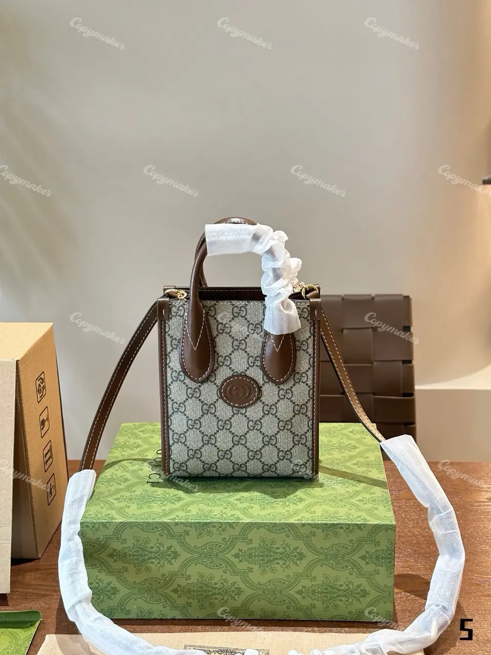 GUC Retro mini tote 經典老花 托特包相機包單肩包側背包斜背包琴譜包小包