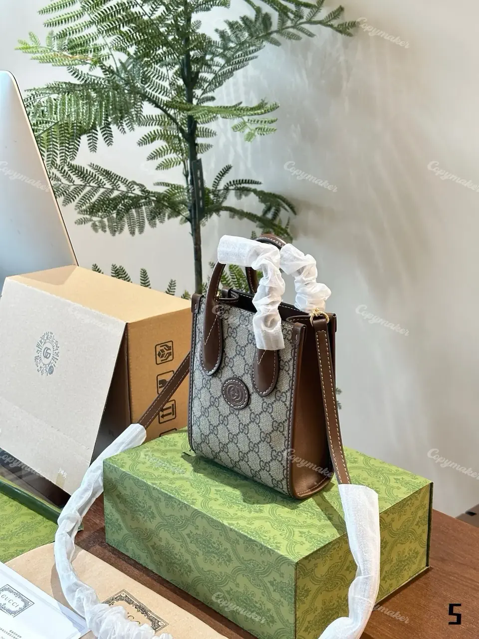 GUC Retro mini tote 經典老花 托特包相機包單肩包側背包斜背包琴譜包小包