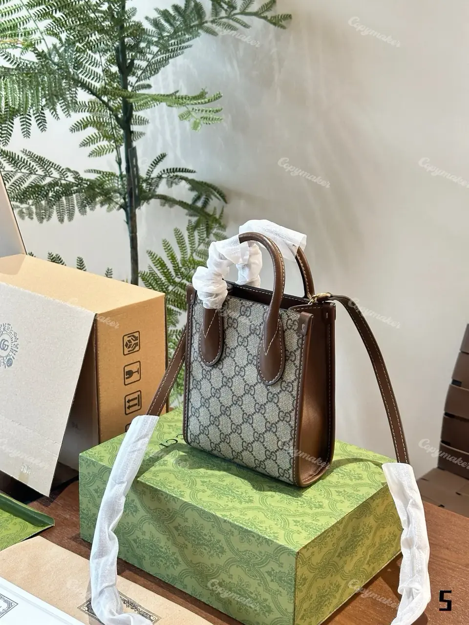 GUC Retro mini tote 經典老花 托特包相機包單肩包側背包斜背包琴譜包小包