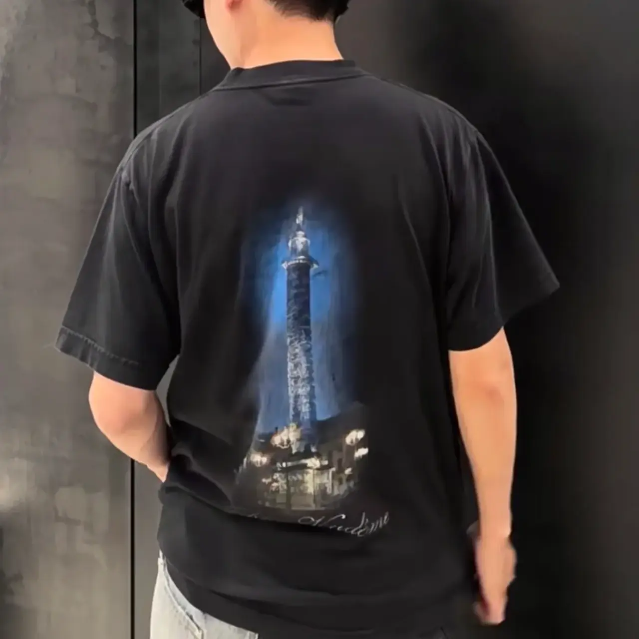 【現貨】巴黎 BLC x VOGUE 聯名 24SS 正面LOGO印花 背面燈塔 短袖T恤