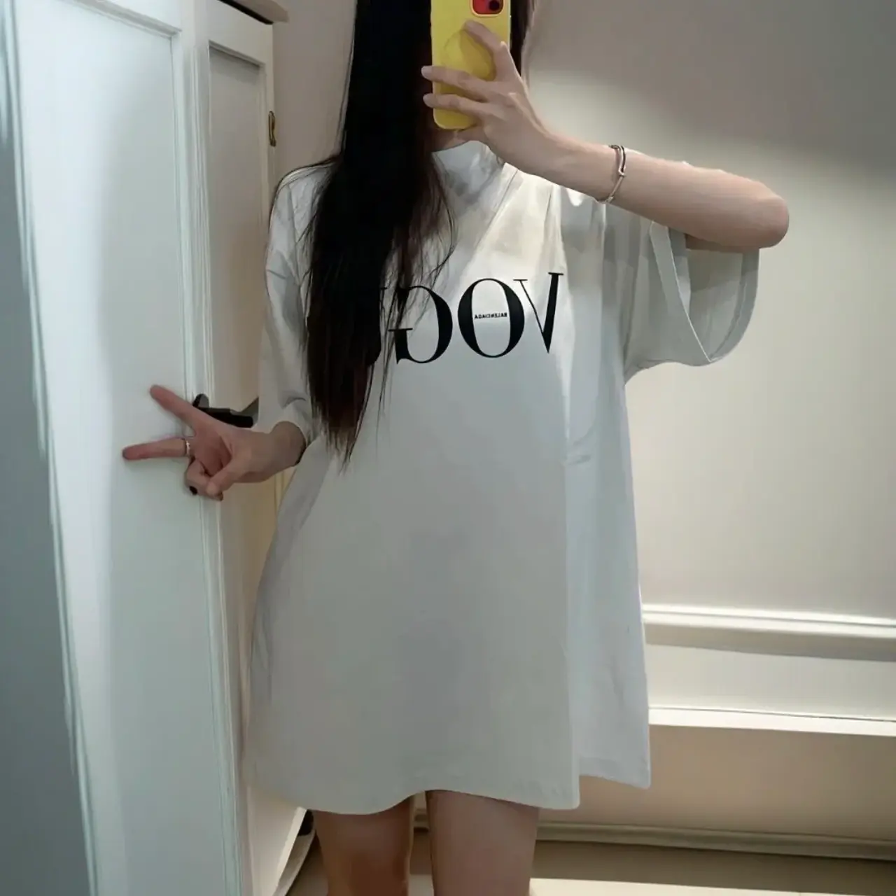 【現貨】巴黎 BLC x VOGUE 聯名 24SS 正面LOGO印花 背面燈塔 短袖T恤