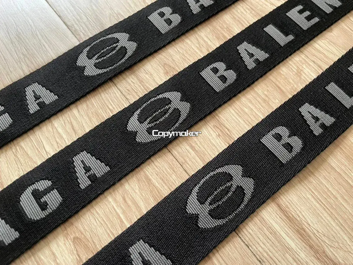 【618現貨】【福利回饋】巴黎 BLC 24FW 雙環字母Logo 帆布腰帶皮帶 105CM