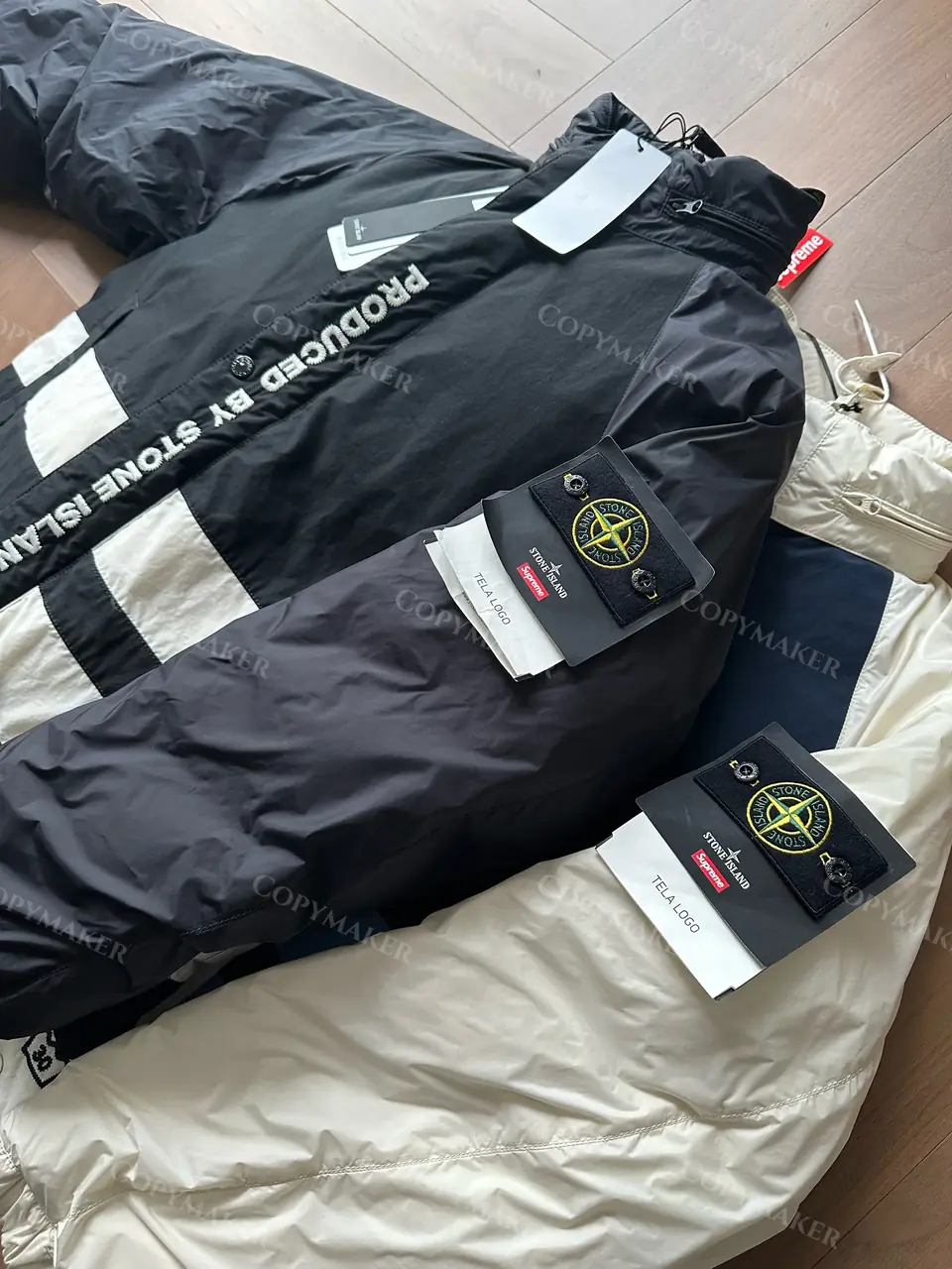 SUP x STONE ISLAND 23FW 至尊 石頭島 聯名 雙面穿 羽絨服 羽絨外套夾克