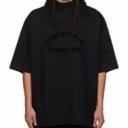 23SS FOG ESSENTIALS 副線 膠標 短袖T恤 FEAR OF GOD 玄青黑 圓弧字母：圖片 5