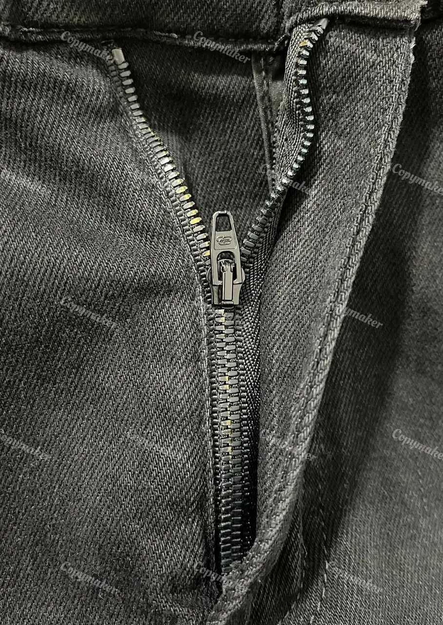 巴黎 BLC 21FW 素色全黑 做舊破壞磨破 牛仔褲休閒褲長褲