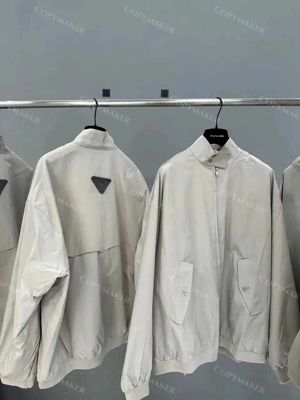 PRA 23FW 秀款 Cotton-Blend Oversized Bomber Jacket 廓形哈林頓飛行夾克外套