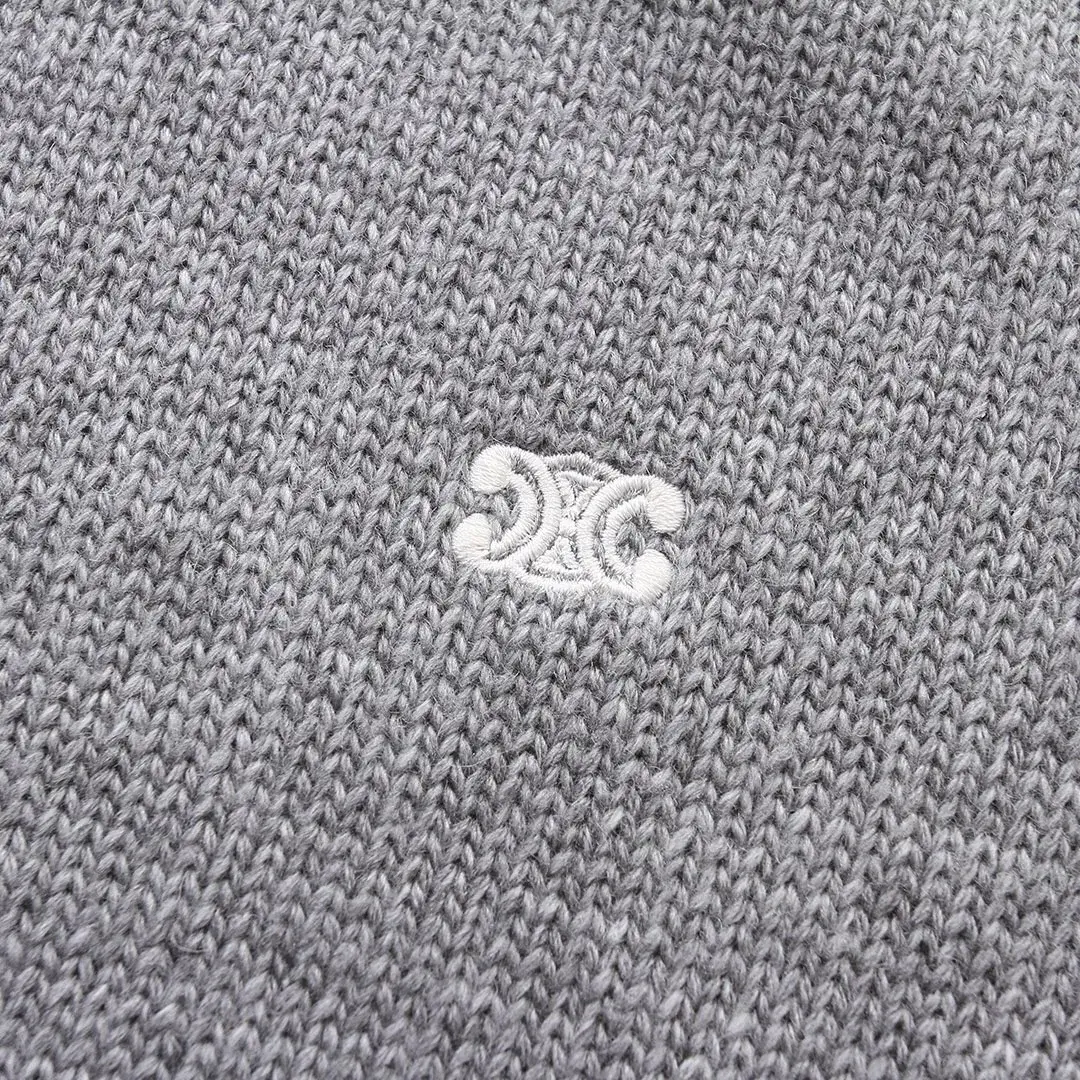 CELIN 22FW 素色小logo刺繡 圓領毛衣衛衣大學T長袖 針織