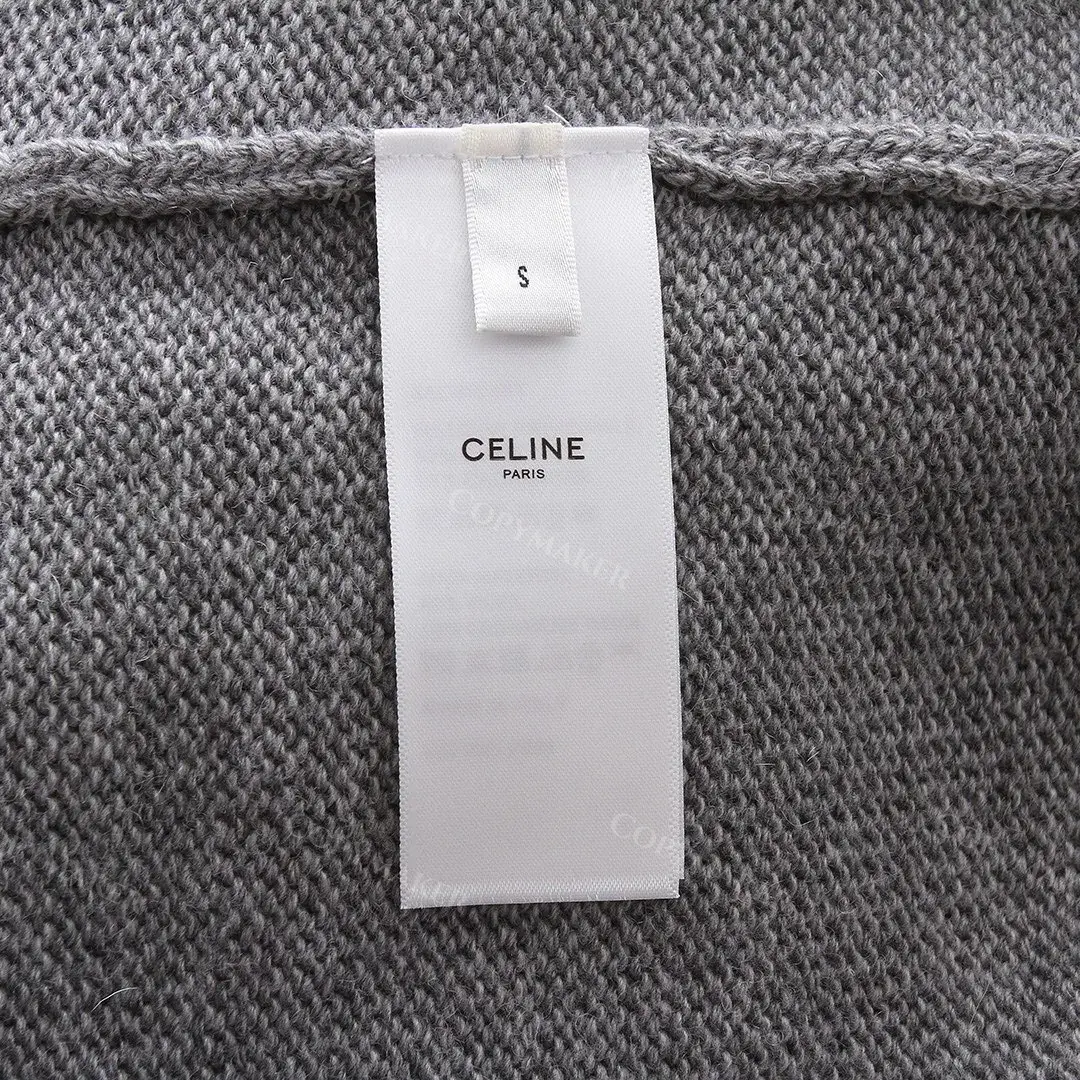 CELIN 22FW 素色小logo刺繡 圓領毛衣衛衣大學T長袖 針織