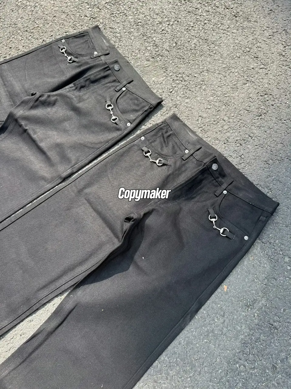 【預售】【過驗】GUC 26SS Horsebit detail 馬蹄扣水洗丹寧牛仔褲長褲工裝褲 直筒微喇 原色黑色