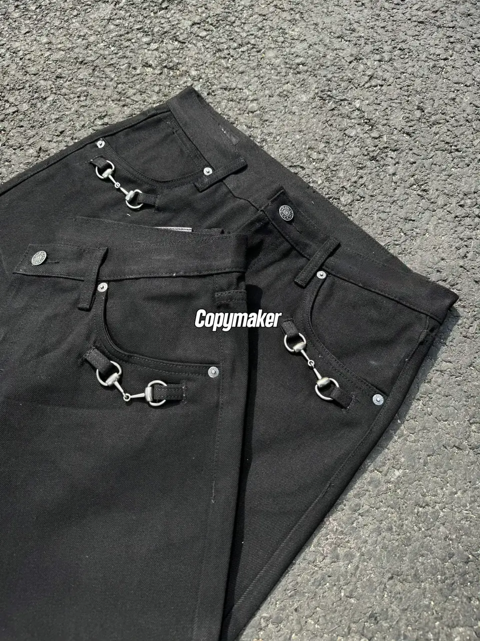 【預售】【過驗】GUC 26SS Horsebit detail 馬蹄扣水洗丹寧牛仔褲長褲工裝褲 直筒微喇 原色黑色