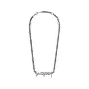 【現貨】巴黎 BLC 23FW Typo Metal Necklace 尖銳字母logo 項鍊吊墜 白銅 配包裝