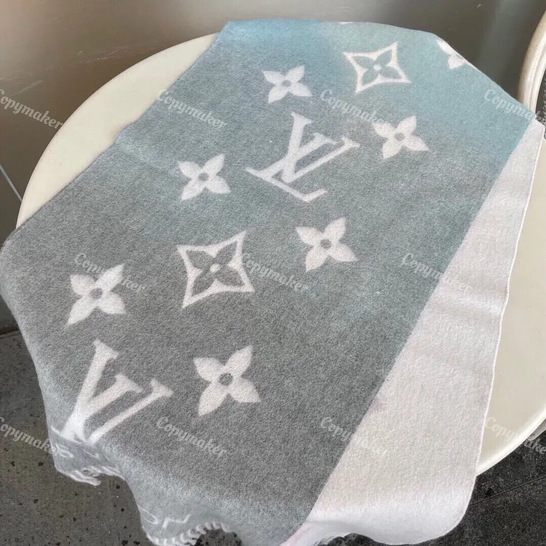 1V REYKJAVIK GRADIENT 雙色漸層老花 經典款 純羊毛 圍巾 披肩 三色