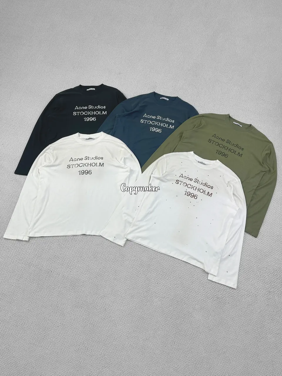【預售】【雙11新品】Acne Studios 25FW 1996 水洗做舊經典logo 圓領純棉短袖T恤 五色
