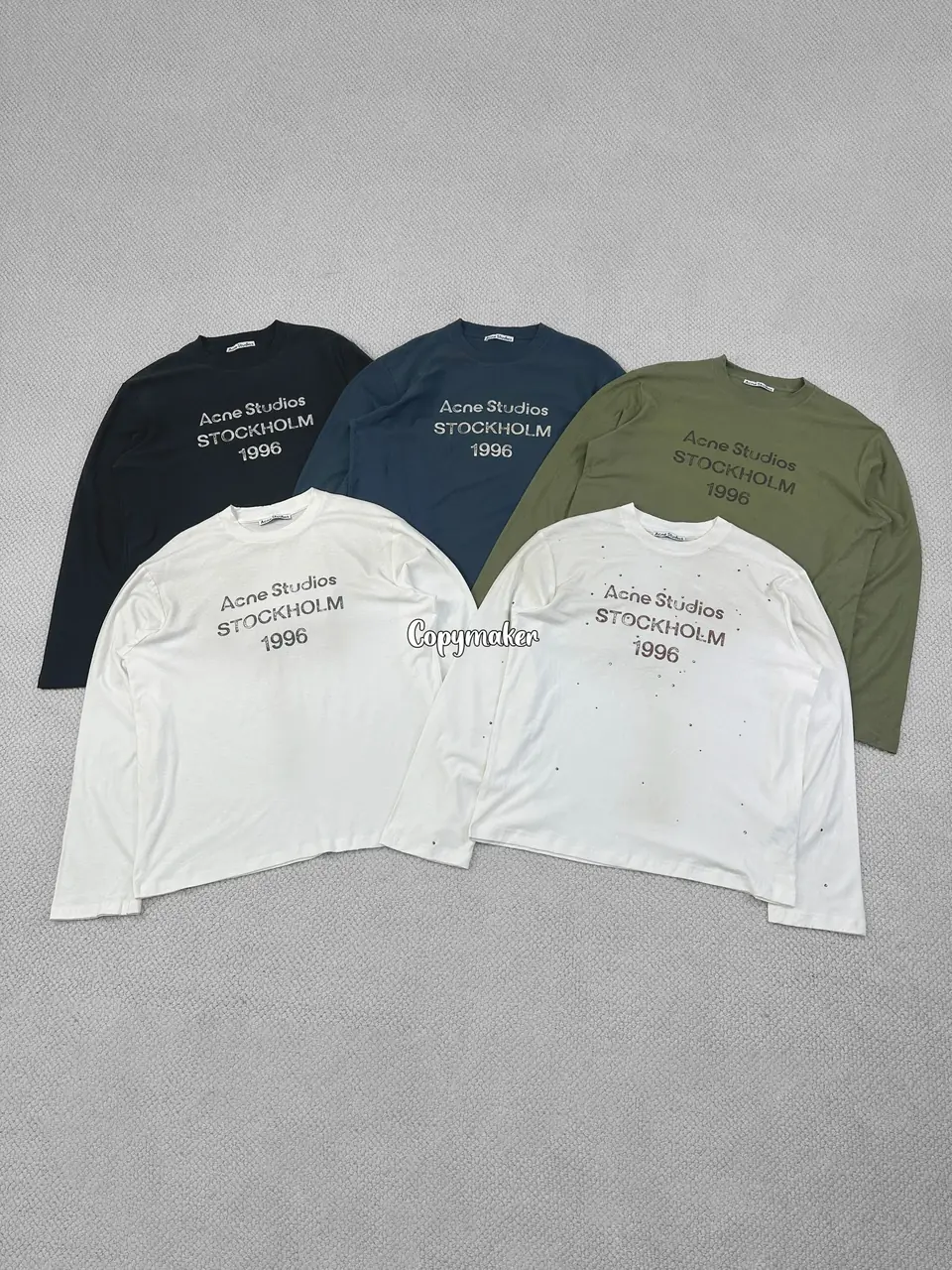 【預售】【雙11新品】Acne Studios 25FW 1996 水洗做舊經典logo 圓領純棉短袖T恤 五色